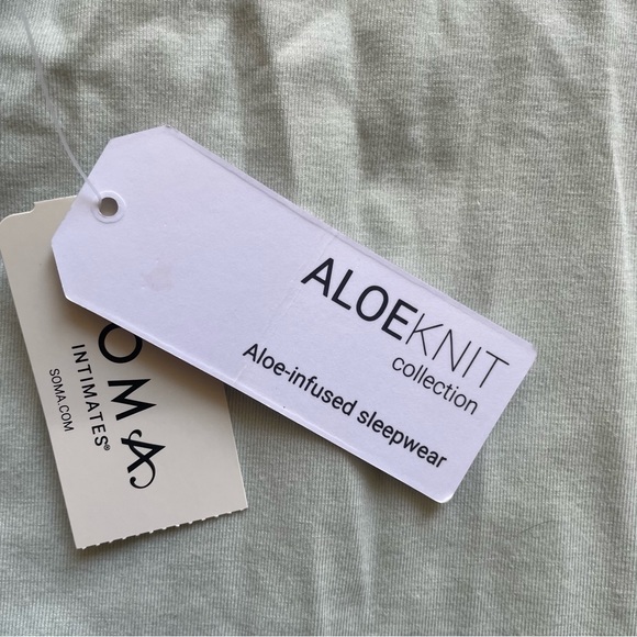 Soma Aloe Knit Sleeveless Top Silver Eucalyptus - Picture 6 of 8